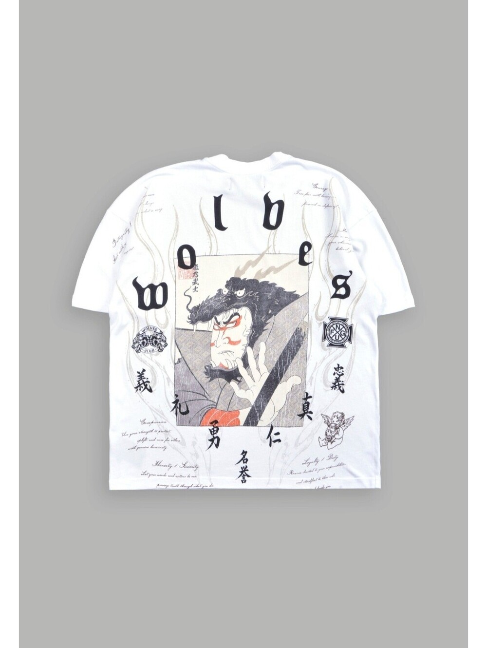 Darc Sport The Warrior Code Premium Oversized Tee in White XL